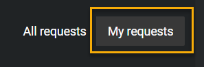 Setting to choose between displaying all requests, or only your own.