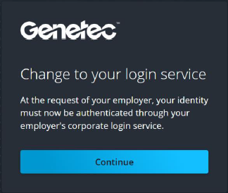 Modification de la boîte de dialogue de votre service de connexion dans Genetec Login.