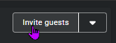 Le menu Inviter des utilisateurs affichant les options Nouvel utilisateur et Utilisateur existant.